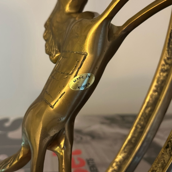 Solid brass vintage unicorn rocking horse - Picture 2 of 3